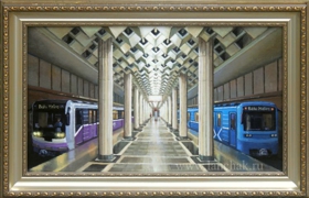 Баку. Станция метро. Картина