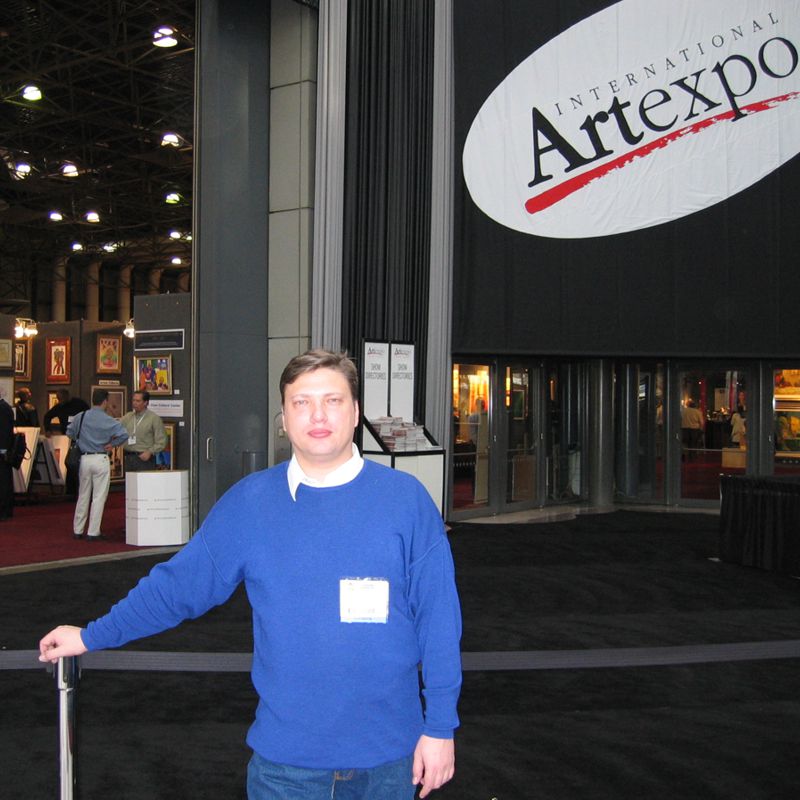 Городской пейзаж, картина маслом