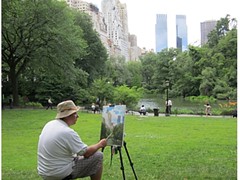  New York.Central park plein air