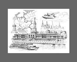Графика: Северный Речной порт Москвы