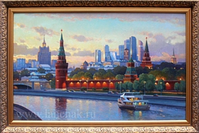 Вечерняя Москва, Кремлевская набережная на закате