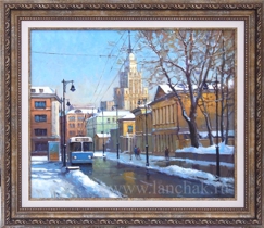 Мясницкая улица, оживлённый центр Москвы