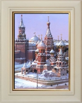 Покровский собор на Красной площади, картина маслом
