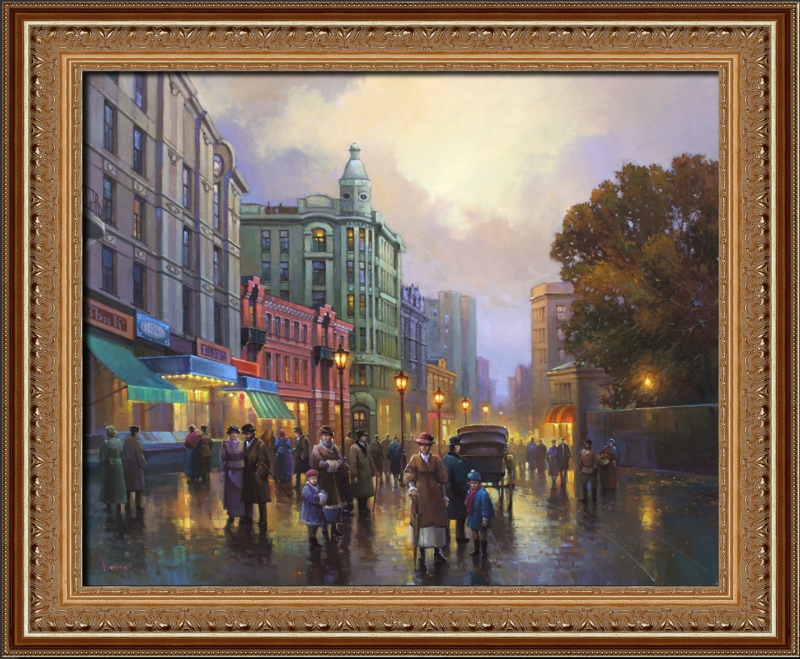 Старый Арбат, Картина маслом на холсте
