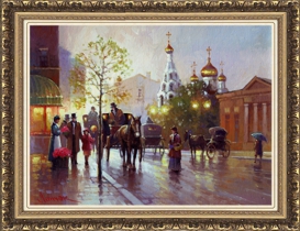 Московский переулок, картина маслом