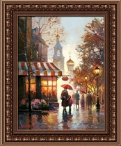 Осень в старой Москве, картина маслом