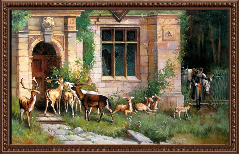 Копия картины неизвестного автора, картина маслом на холсте