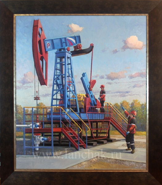 Вахта, картина маслом