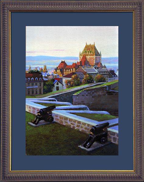 Квебек, Старый замок, картина пастелью