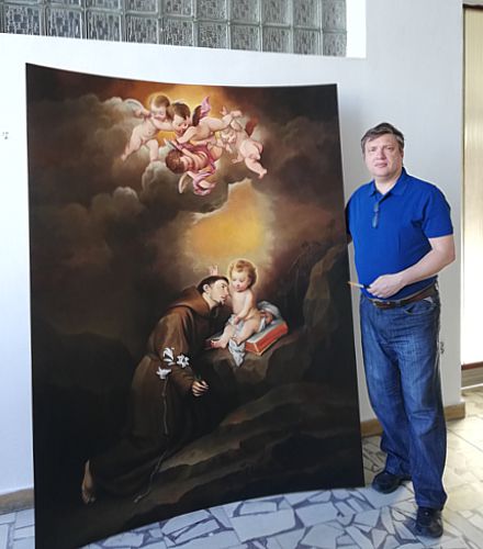 Пример индивидуального заказа: городской пейзаж маслом